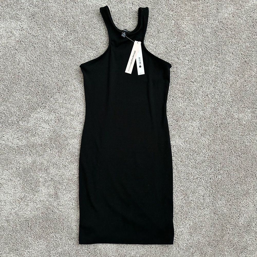 Aqua Bloomingdale’s racer neck dress